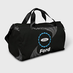 Спортивная сумка Ford в стиле Top Gear со следами шин на фоне