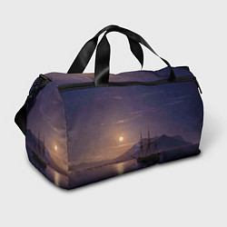 Сумки спортивные Парусник у берегов Крыма в лунную ночь Айвазовский, цвет: 3D-принт