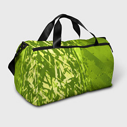Сумки спортивные Зеленый абстрактный камуфляж, цвет: 3D-принт