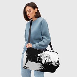 Сумки спортивные Возмущенная Пауэр - Человек бензопила, цвет: 3D-принт — фото 2