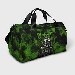 Сумки спортивные Slipknot green art, цвет: 3D-принт