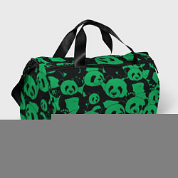 Сумки спортивные Panda green pattern, цвет: 3D-принт