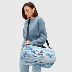 Сумки спортивные Горные лыжи спуск, цвет: 3D-принт — фото 2