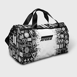 Спортивная сумка Ateez black and white