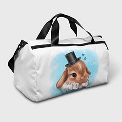 Спортивная сумка Милый кролик в шляпке