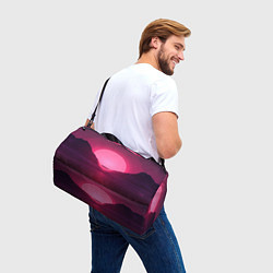 Сумки спортивные Неоновый закат, цвет: 3D-принт — фото 2