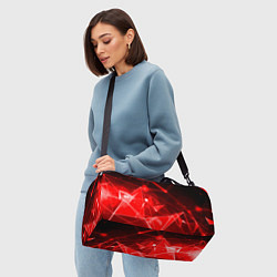 Сумки спортивные Абстрактные красные лучи, цвет: 3D-принт — фото 2