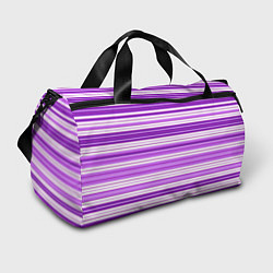 Сумки спортивные Фиолетовые полосы, цвет: 3D-принт