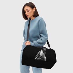 Сумки спортивные Воющий волк в ночи, цвет: 3D-принт — фото 2