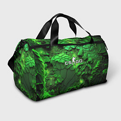 Сумки спортивные CS GO green abstract, цвет: 3D-принт