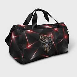 Сумки спортивные Baldurs Gate 3 logo black red, цвет: 3D-принт