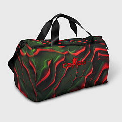 Спортивная сумка CSGO red green texture