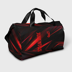 Сумки спортивные Juventus black red logo, цвет: 3D-принт