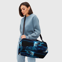 Сумки спортивные Космос и сияющая планета, цвет: 3D-принт — фото 2