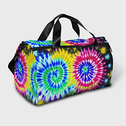 Сумки спортивные Colorful floral composition - tie-dye, цвет: 3D-принт