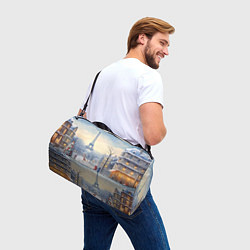 Сумки спортивные Новогодний Париж, цвет: 3D-принт — фото 2