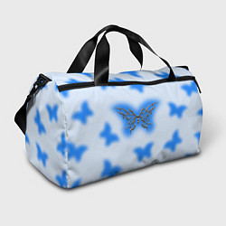 Сумки спортивные Y2K blue butterfly, цвет: 3D-принт