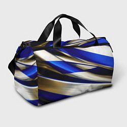 Спортивная сумка Blue white abstract