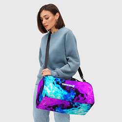 Сумки спортивные Tekken 8 неоновый огонь, цвет: 3D-принт — фото 2