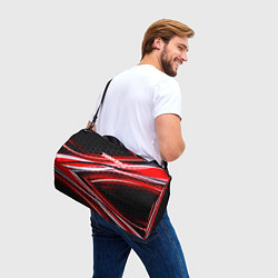 Сумки спортивные Tekken 8 огненное лого файтинг, цвет: 3D-принт — фото 2