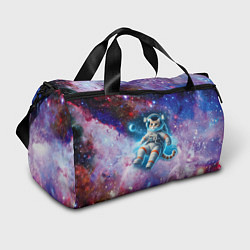 Сумки спортивные The cat is a brave cosmonaut - ai art, цвет: 3D-принт