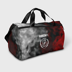 Сумки спортивные Rainbow six gradient fire, цвет: 3D-принт