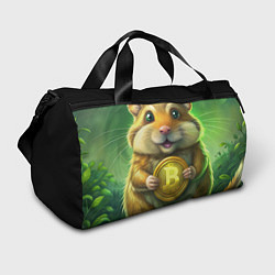 Сумки спортивные Хомяк и крипта, цвет: 3D-принт