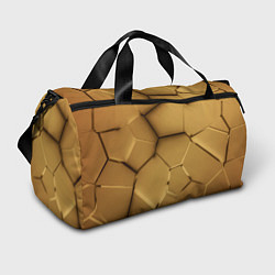 Сумки спортивные Золотистые неоновые плиты, цвет: 3D-принт
