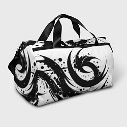 Сумки спортивные Ai art black and white abstraction, цвет: 3D-принт