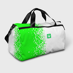Сумки спортивные Xbox кислотные зеленые краски, цвет: 3D-принт