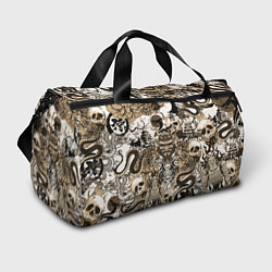 Сумки спортивные Дракон и самураи в японском стиле, цвет: 3D-принт