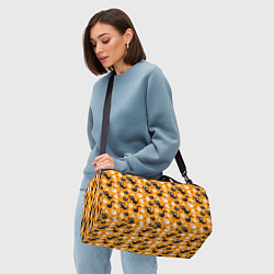 Сумки спортивные Паттерн с черными кошками, цвет: 3D-принт — фото 2