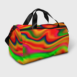 Сумки спортивные Неоновые разводы краски, цвет: 3D-принт