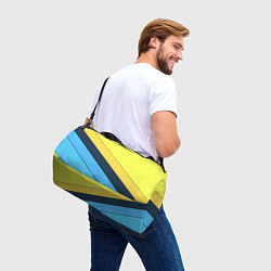 Сумки спортивные Геометрия полосы спорт, цвет: 3D-принт — фото 2