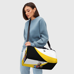 Сумки спортивные Мы русские с нами Бог малая черная хризма Николай, цвет: 3D-принт — фото 2