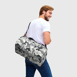 Сумки спортивные Бело-серый камуфляж, цвет: 3D-принт — фото 2