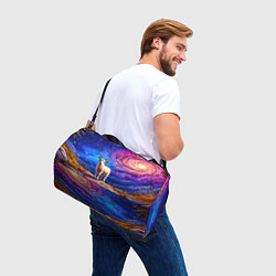 Сумки спортивные Козлик на звездом небе, цвет: 3D-принт — фото 2