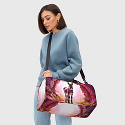 Сумки спортивные Осел в розовом свете, цвет: 3D-принт — фото 2