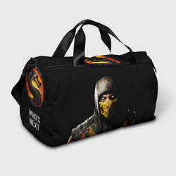 Сумки спортивные Mortal kombat Scorpion - кто следующий, цвет: 3D-принт