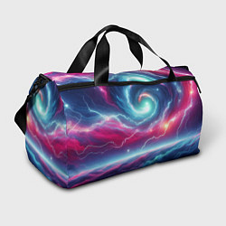 Спортивная сумка Spiral neon galaxy - ai art fantasy