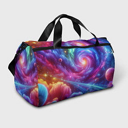 Спортивная сумка Neon space fantasy