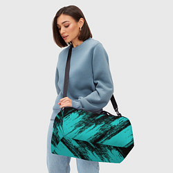 Сумки спортивные The color is black and light blue, цвет: 3D-принт — фото 2