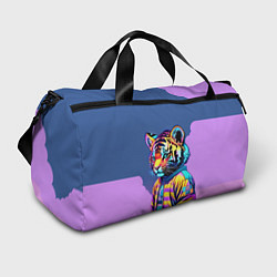 Сумки спортивные Cool tiger cub - pop art, цвет: 3D-принт