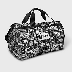 Спортивная сумка Bangtan Boys pattern black