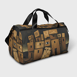 Сумки спортивные Коробки и глаз, цвет: 3D-принт