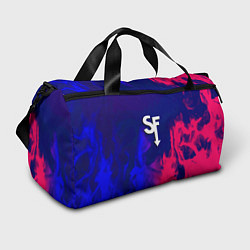 Сумки спортивные Sally face neon flame, цвет: 3D-принт
