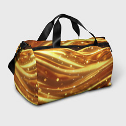 Сумки спортивные Золотая ткань с блестками, цвет: 3D-принт