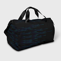 Сумки спортивные Color blue black strip, цвет: 3D-принт