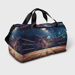 Сумки спортивные Космический ринг, цвет: 3D-принт