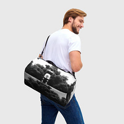 Сумки спортивные Мухаммед Али в черном дыму, цвет: 3D-принт — фото 2